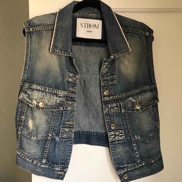 Strom Kotte selvedge denim vest - Picture 5 of 7